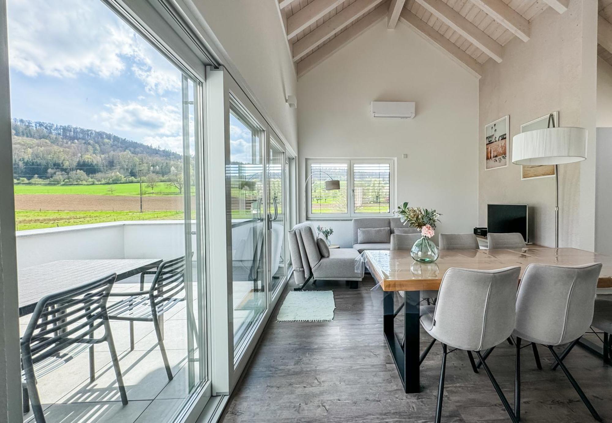 Wunderschoene Helle Wohnung Mit Grosser Dachterrasse Gottmadingen Exterior foto